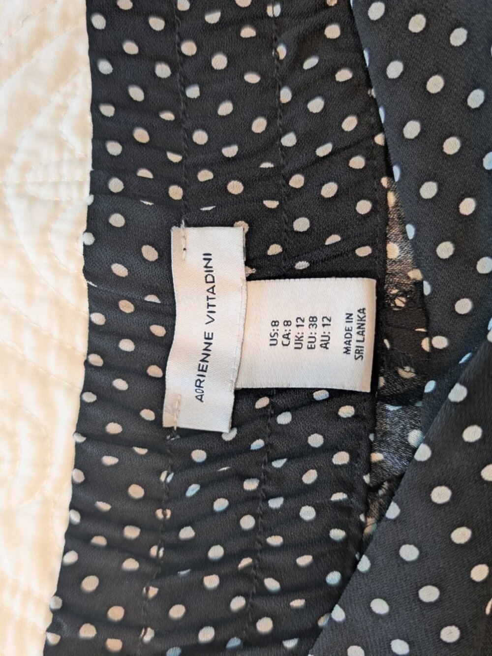 Adrienne Vittadini Wide Leg Polka Dot Trousers - Women's - Size 8 - Picture 2 of 4